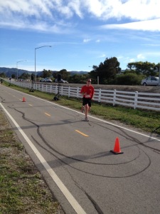 Steve at finish
